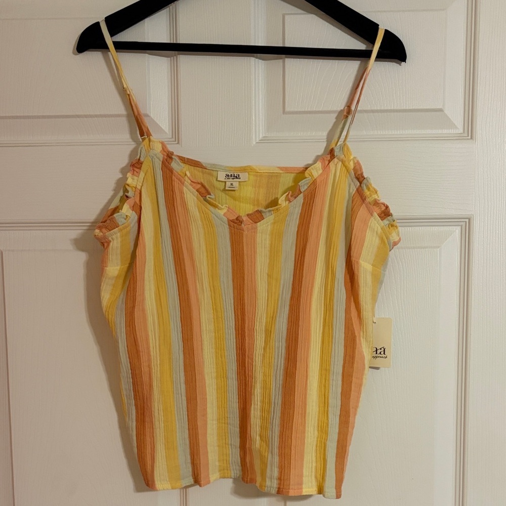 NWT a.n.a Sunset Striped Camisole